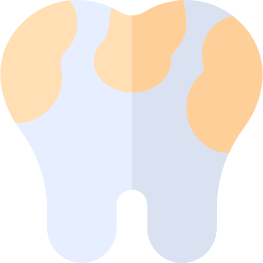 diente Basic Rounded Flat icono
