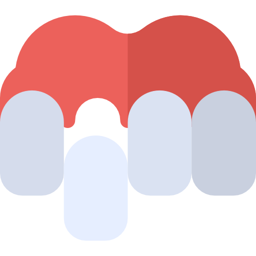 tanden Basic Rounded Flat icoon
