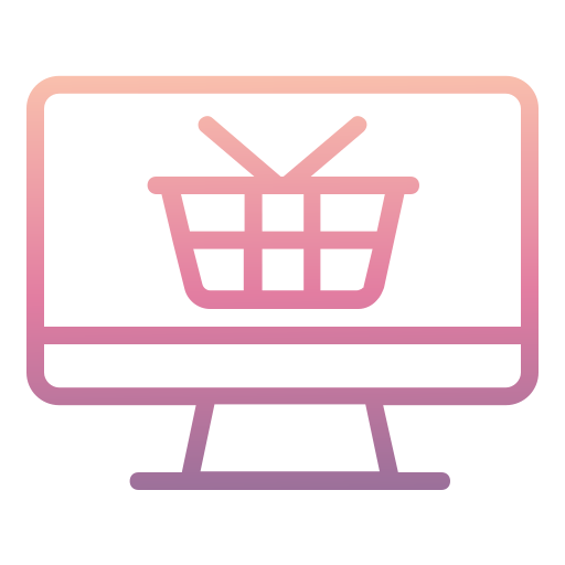 shopping en ligne Generic Gradient Icône