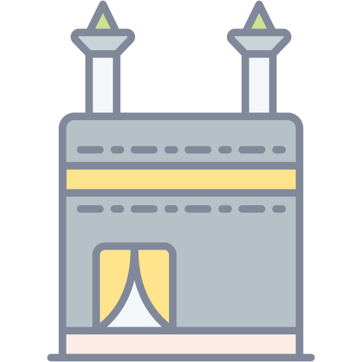kaaba Generic Outline Color icono