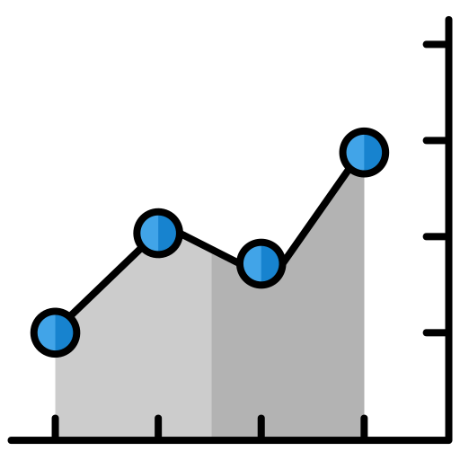 Линейный график Generic Thin Outline Color иконка