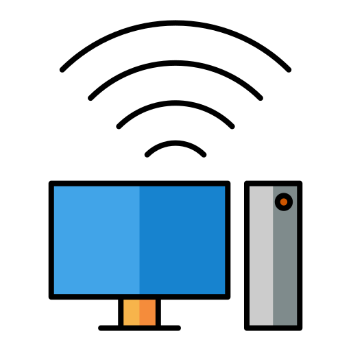 w-lan Generic Thin Outline Color icon