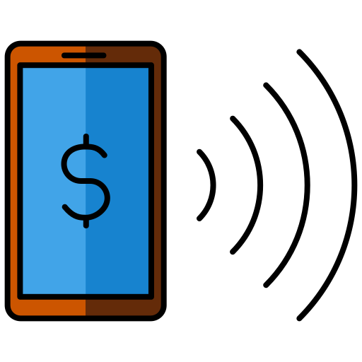 Мобильный платеж Generic Thin Outline Color иконка
