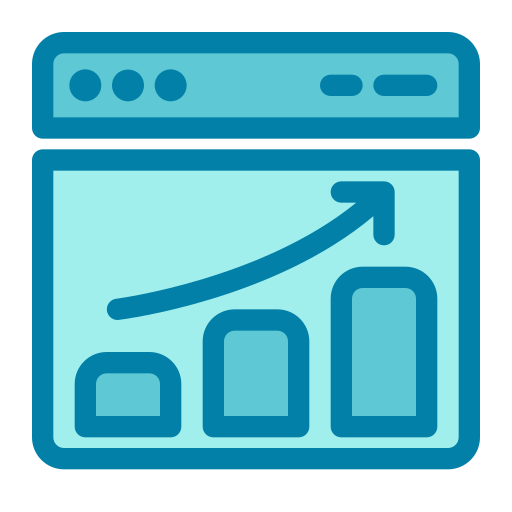 grafico statistico Generic Blue icona