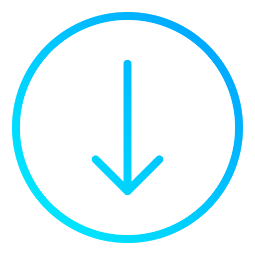 botón circular Generic Gradient icono