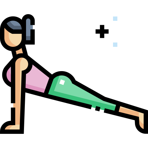 Yoga pose Detailed Straight Lineal color icon