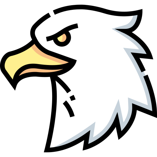 Eagle Detailed Straight Lineal color icon