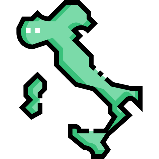 이탈리아 Detailed Straight Lineal color icon