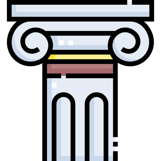 kolumna Detailed Straight Lineal color ikona