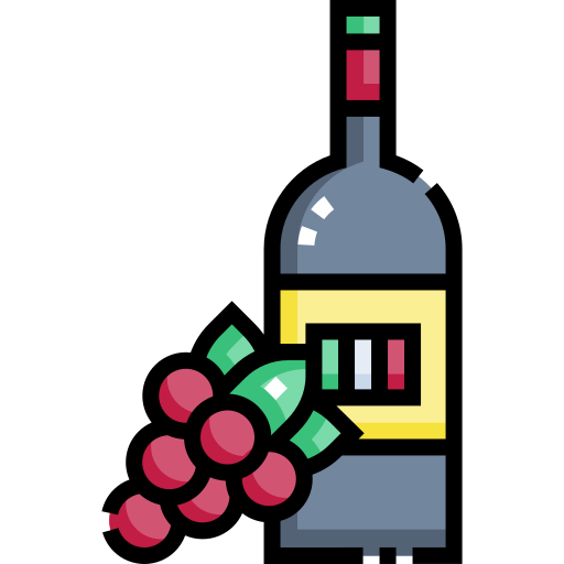 Wine Detailed Straight Lineal color icon