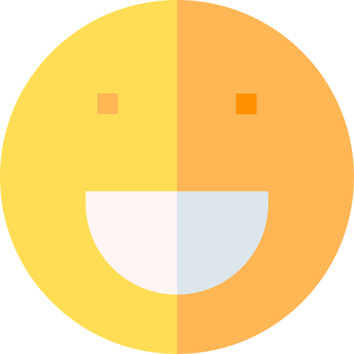 smiley Basic Straight Flat icono