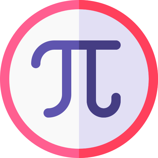 pi Basic Rounded Flat Ícone