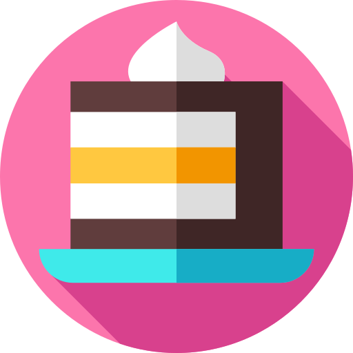 Birthday cake Flat Circular Flat icon