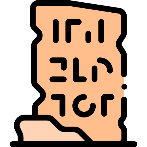 Hieroglyph Detailed Rounded Lineal color icon