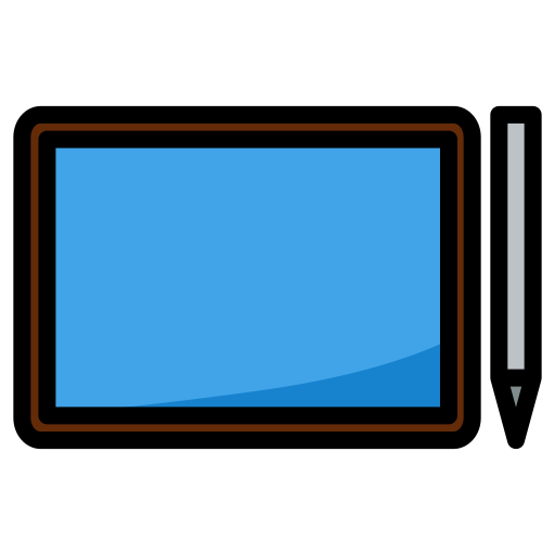 tablette à stylet Generic Outline Color Icône