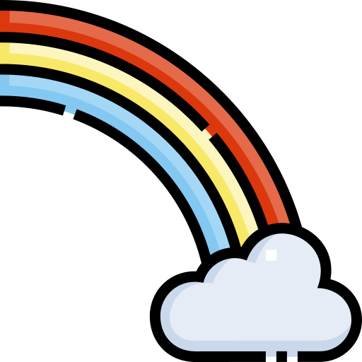 regenbogen Detailed Straight Lineal color icon