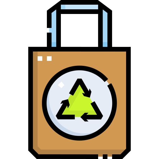 Recycle bag Detailed Straight Lineal color icon