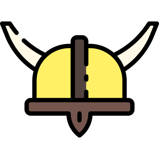 casco vikingo Good Ware Lineal Color icono
