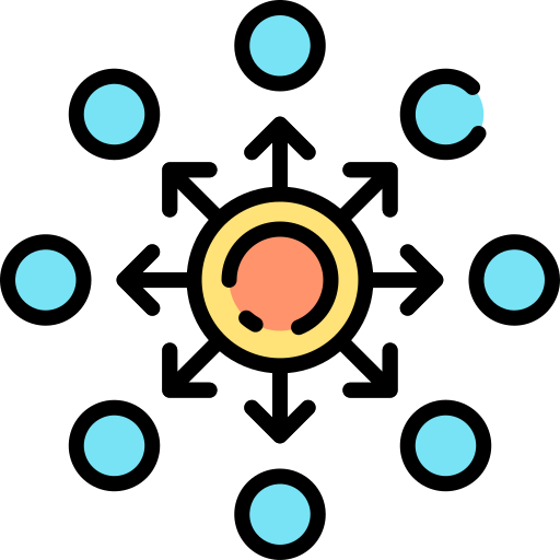 zdecentralizowany Good Ware Lineal Color ikona