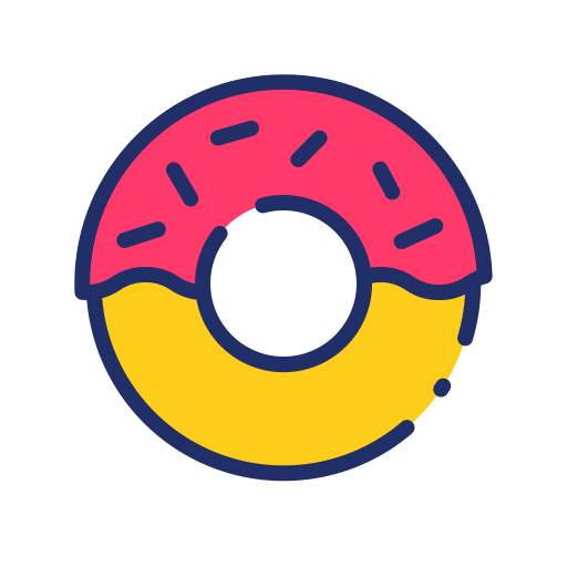 donut Good Ware Lineal Color Icône