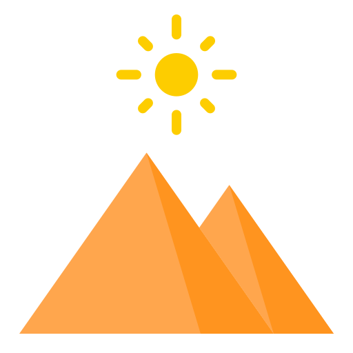 piramidy Good Ware Flat ikona