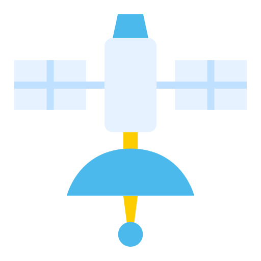 satelita Good Ware Flat ikona