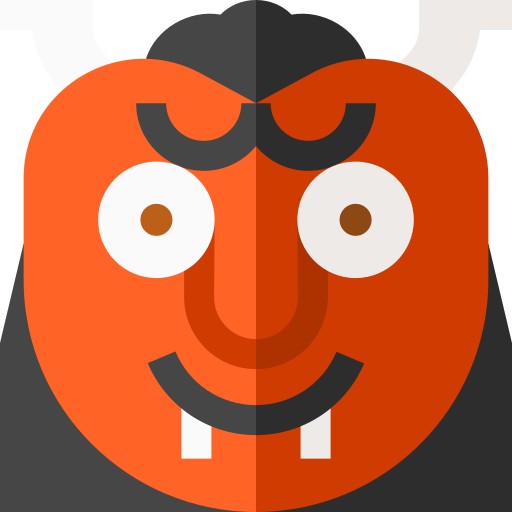 Demon Basic Straight Flat icon