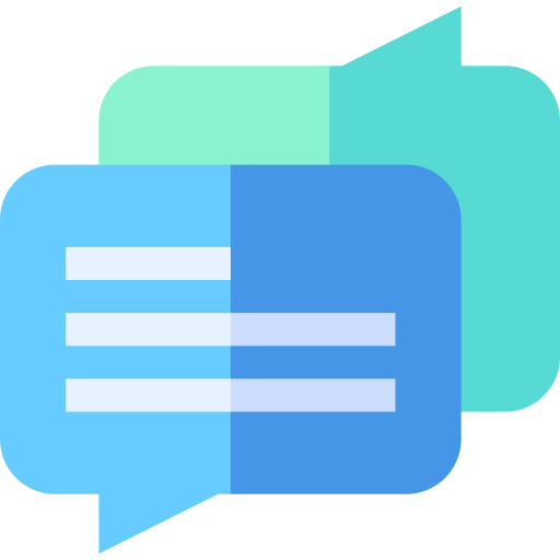 konversation Basic Straight Flat icon