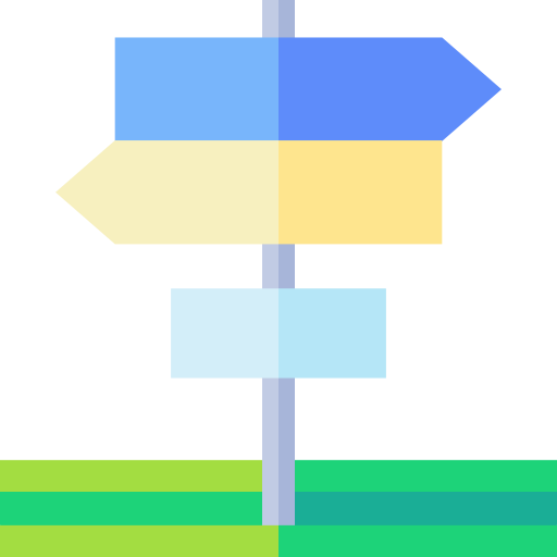 方向 Basic Straight Flat icon