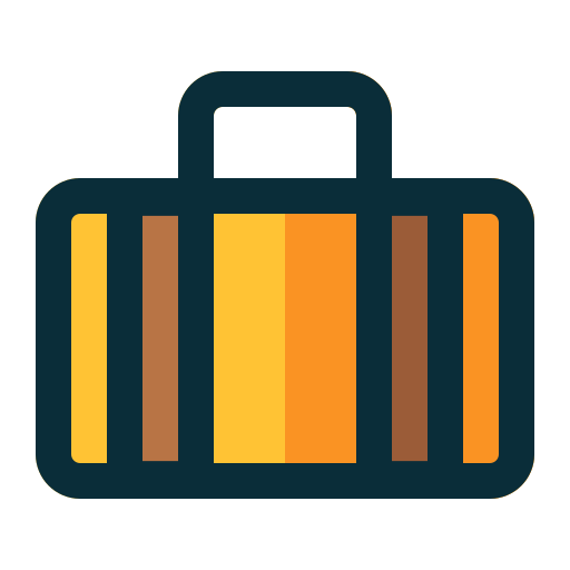 torba podróżna Generic Outline Color ikona