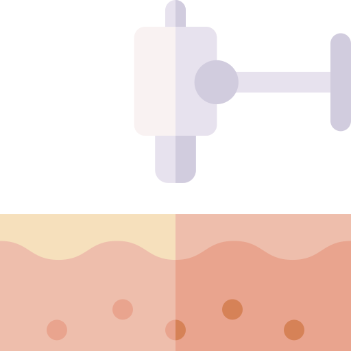 mikroskop Basic Rounded Flat ikona