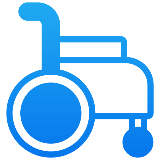 rolstoel Generic Gradient icoon