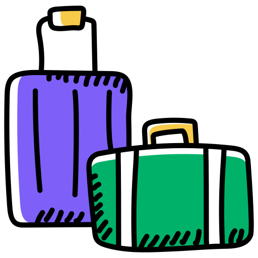 bagaż Generic Hand Drawn Color ikona