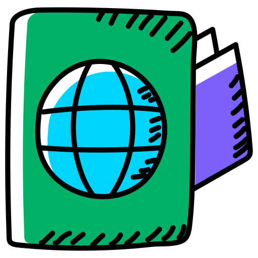 パスポート Generic Hand Drawn Color icon