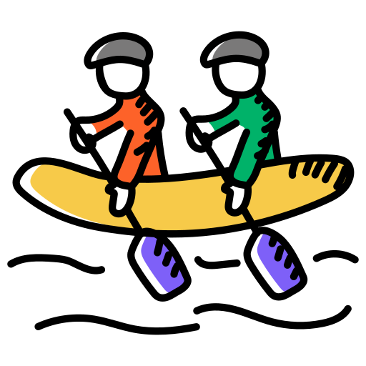 rafting Generic Hand Drawn Color icon