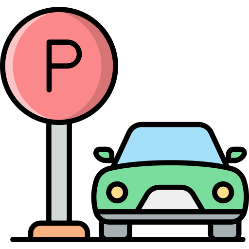 aparcamiento Generic Outline Color icono