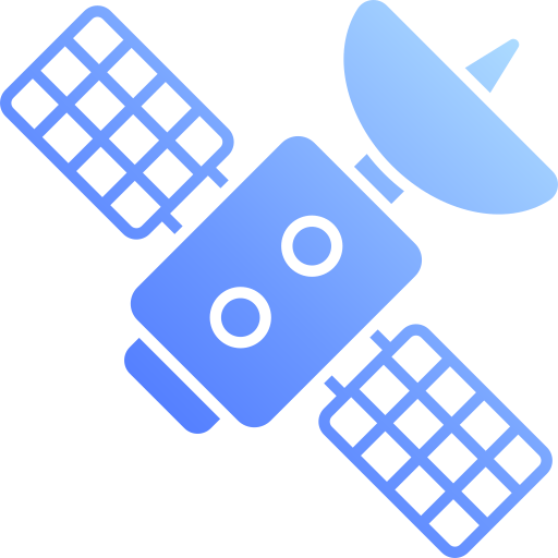satélite espacial Generic Flat Gradient icono