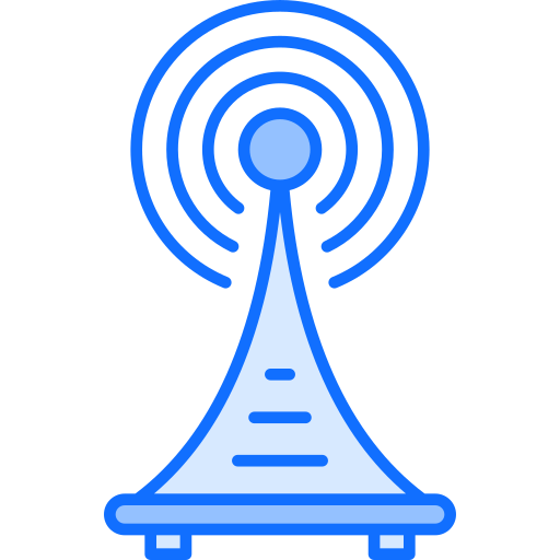Signal tower Generic Blue icon