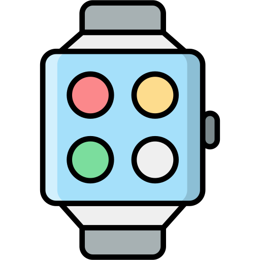 smartwatch Generic Outline Color icoon