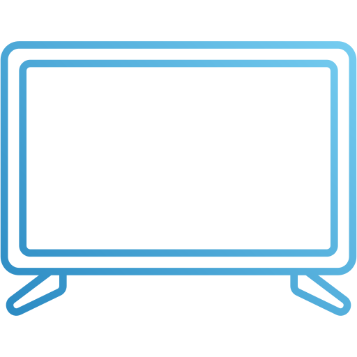monitor de tv Generic Gradient icono