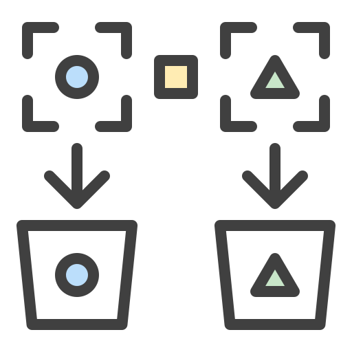 정렬 Generic Outline Color icon