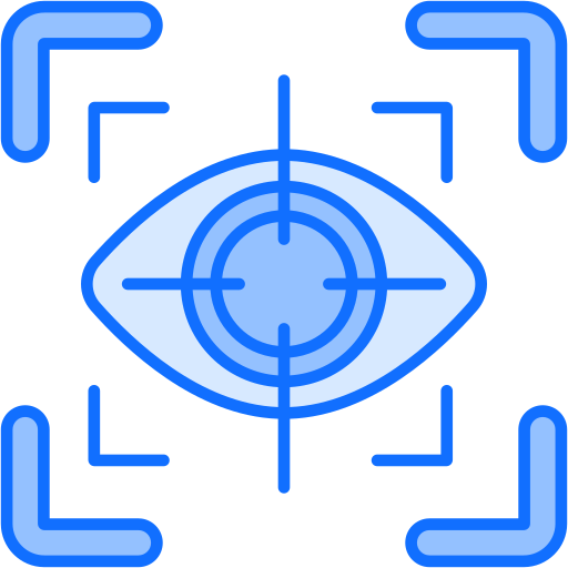 scanner ocular Generic Blue Ícone