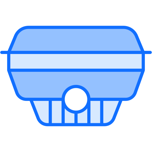 Smoke detector Generic Blue icon