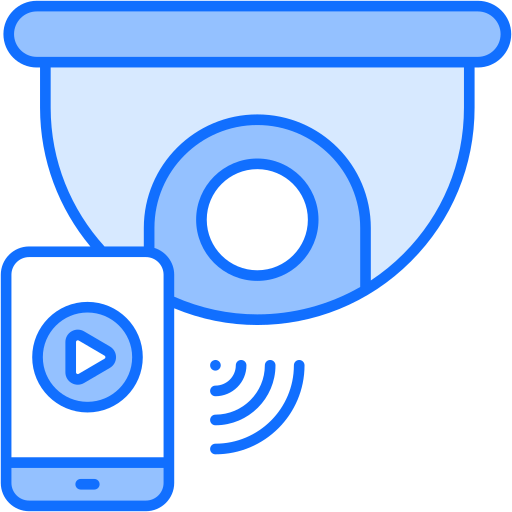 cámara de seguridad Generic Blue icono