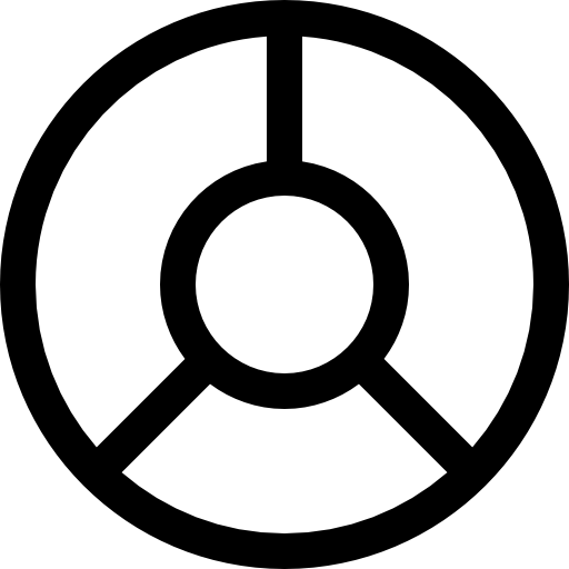 diagramme circulaire Accurate Lineal Icône