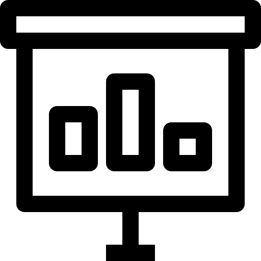 diagramme à bandes Accurate Lineal Icône