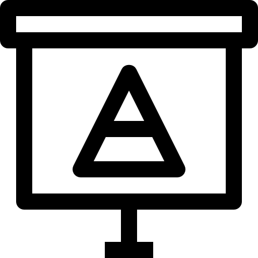 grafico a piramide Accurate Lineal icona