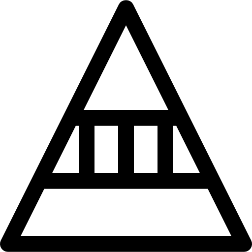 gráfico piramidal Accurate Lineal icono