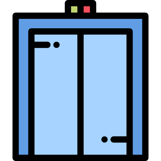 엘리베이터 Detailed Rounded Lineal color icon