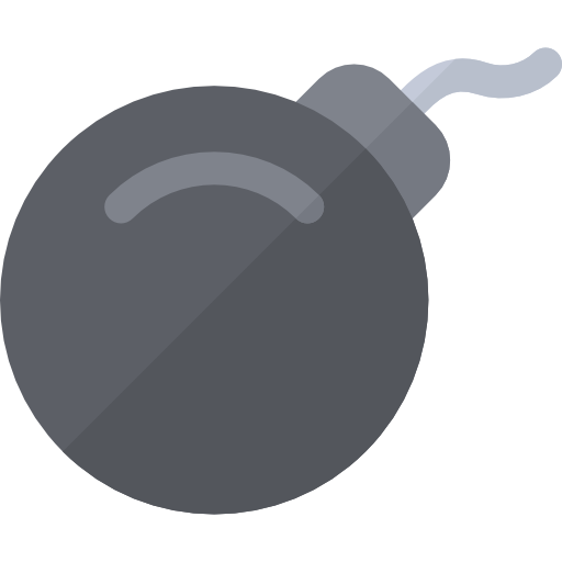 Bomb Basic Rounded Flat icon